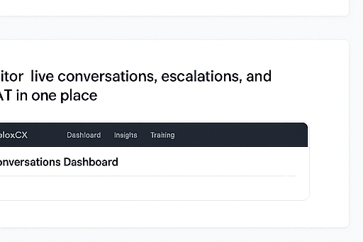 HolosCX live conversations dashboard Figma mockup